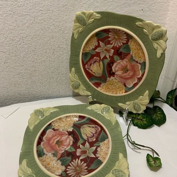 COPY - Certified International Pamela Gladding Dinner Plate Hand Painted Floral… - Picture 2 of 11